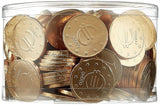 Theobroma Goldgeld Schokoladen Euros, Lose Münzen in Der Dose, 1Er-pakket (1 X 1 Kg) Naty Shop Goldgeld