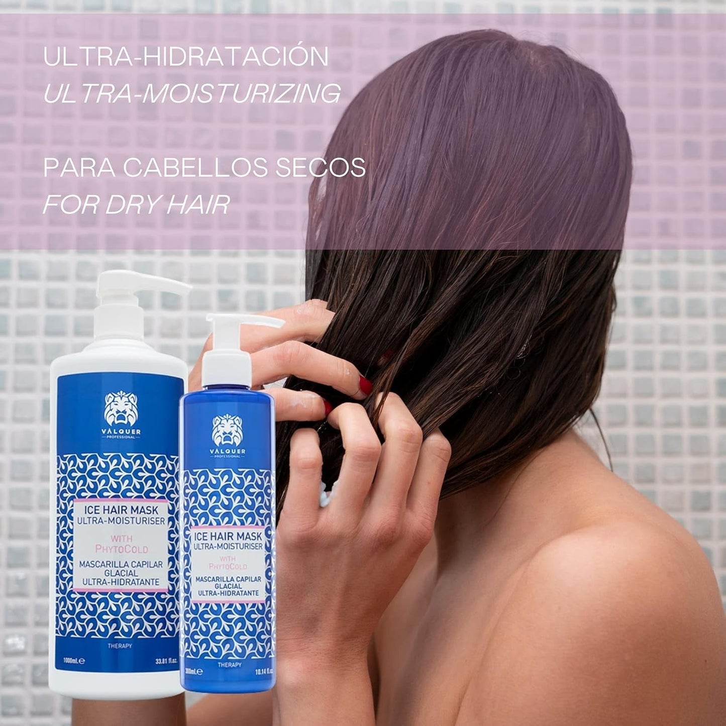 Valquer Profesional Ice Hair Mask - Ultra-hydraterend haarmasker zonder sulfaten, zouten en siliconen Naty Shop haarmasker