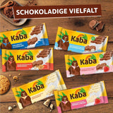 Kaba melkchocolade met aardbeiencrème, gevulde chocoladereep, reep van 90 g, smelt-in-je-mond chocolade met fruitige aardbeiencrème en originele Kaba-smaak (pak van 2)