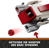 LEGO Star Wars Ontsnapping met de BARC Speeder, de Mandalorian set, speelgoedfiets met zijspan, inclusief de figuren Kelleran Beq en Grogu, cadeau voor jongens en meisjes vanaf 8 jaar 75378 Bouwsets Beuche in LEGO-Store