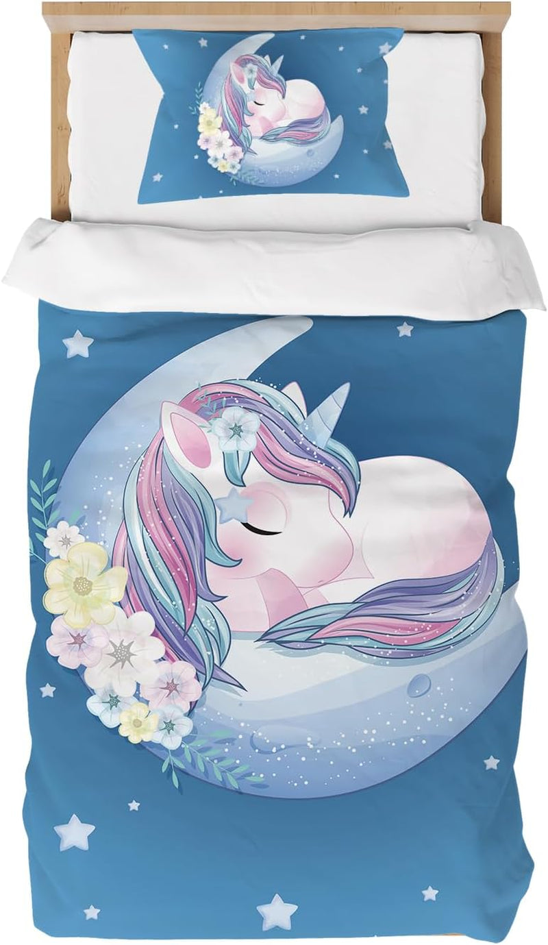 Beddengoed voor kinderen, Eenhoorn Zacht, microvezel Beddengoed - kinderen Naty Shop Eenhoorn 100X135 Cm