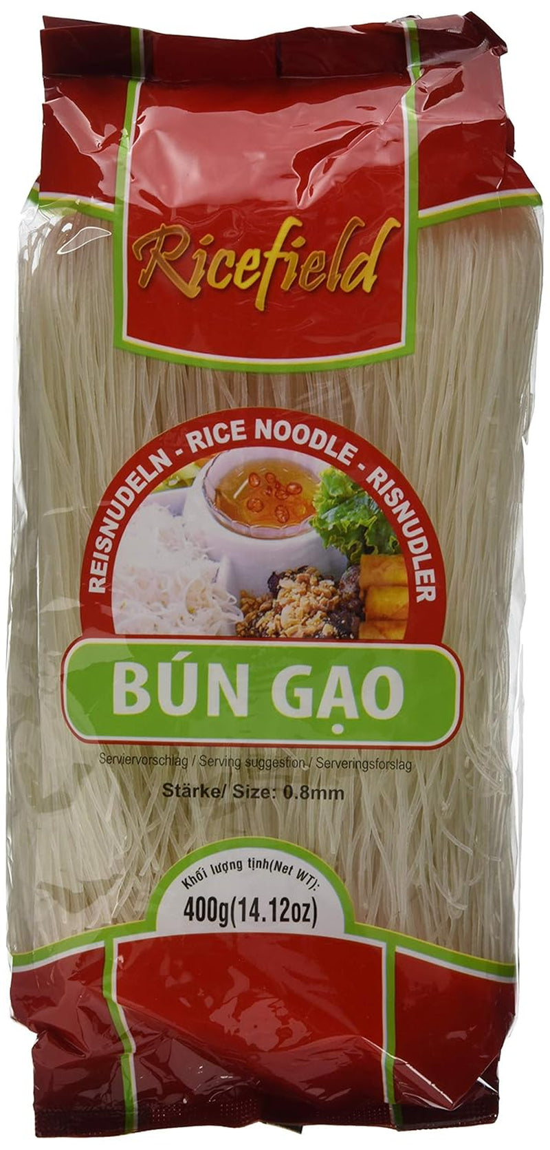 Rijstveldvermicelli 0,8 mm broodje Gao 6 stuks (6 x 400 g)