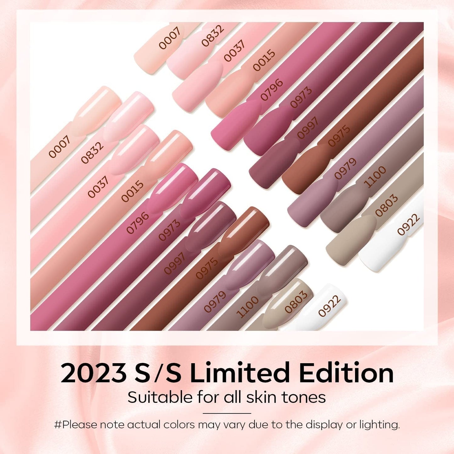Modelones 35-delige gelnagellakset, UV-nagellakset met 48W-lamp, nude bruin wit roze gelnagellakset, UV-gelnagellakset met toplaag basis nagelstudioset