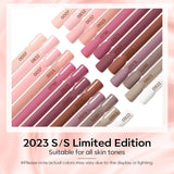 Modelones 35-delige gelnagellakset, UV-nagellakset met 48W-lamp, nude bruin wit roze gelnagellakset, UV-gelnagellakset met toplaag basis nagelstudioset