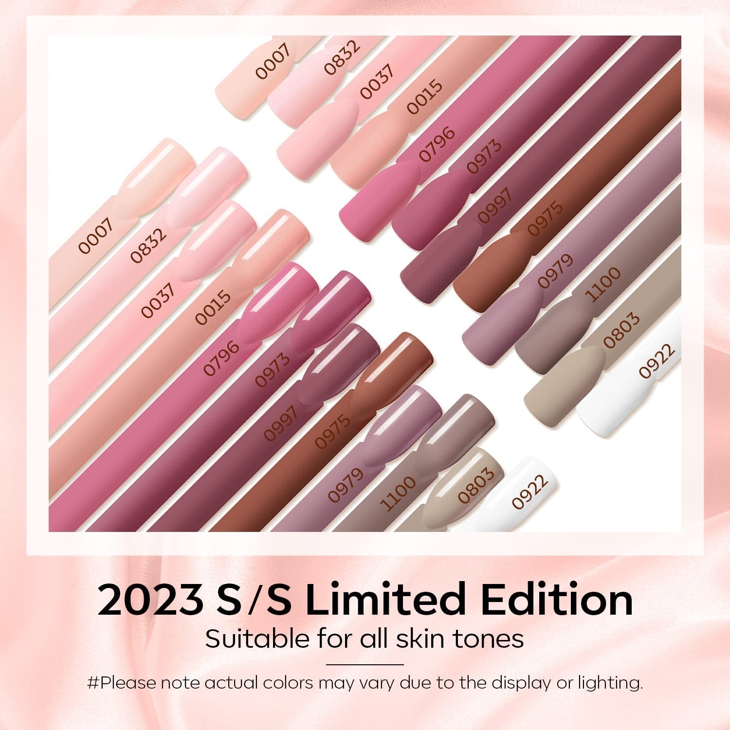 Modelones 35-delige gelnagellakset, UV-nagellakset met 48W-lamp, nude bruin wit roze gelnagellakset, UV-gelnagellakset met toplaag basis nagelstudioset