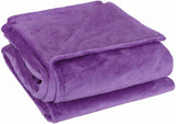 Sourcing Map Gezellige dekendeken sprei Zachte en warme fleecedeken als bankdeken Sofadeken Woonkamer- en knuffeldeken Zachte pluche wollen deken Oranje 150X200Cm Bedden en dekens Besuche den uxcell-Store Donkerpaars 60 "X78"