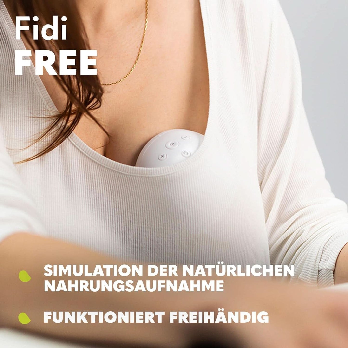 Elektrische borstkolf LIONELO Fidi Free 2, massagemodus, 5 intensiteitsniveaus Accessoires Voeding en borstvoeding Bebe Naty Shop