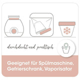 Moedermelkcontainers NIP First Moments 150 ml, 4 stuks: stapelbaar en lekvrij Accessoires Voeding en Borstvoeding Bebe Naty Shop