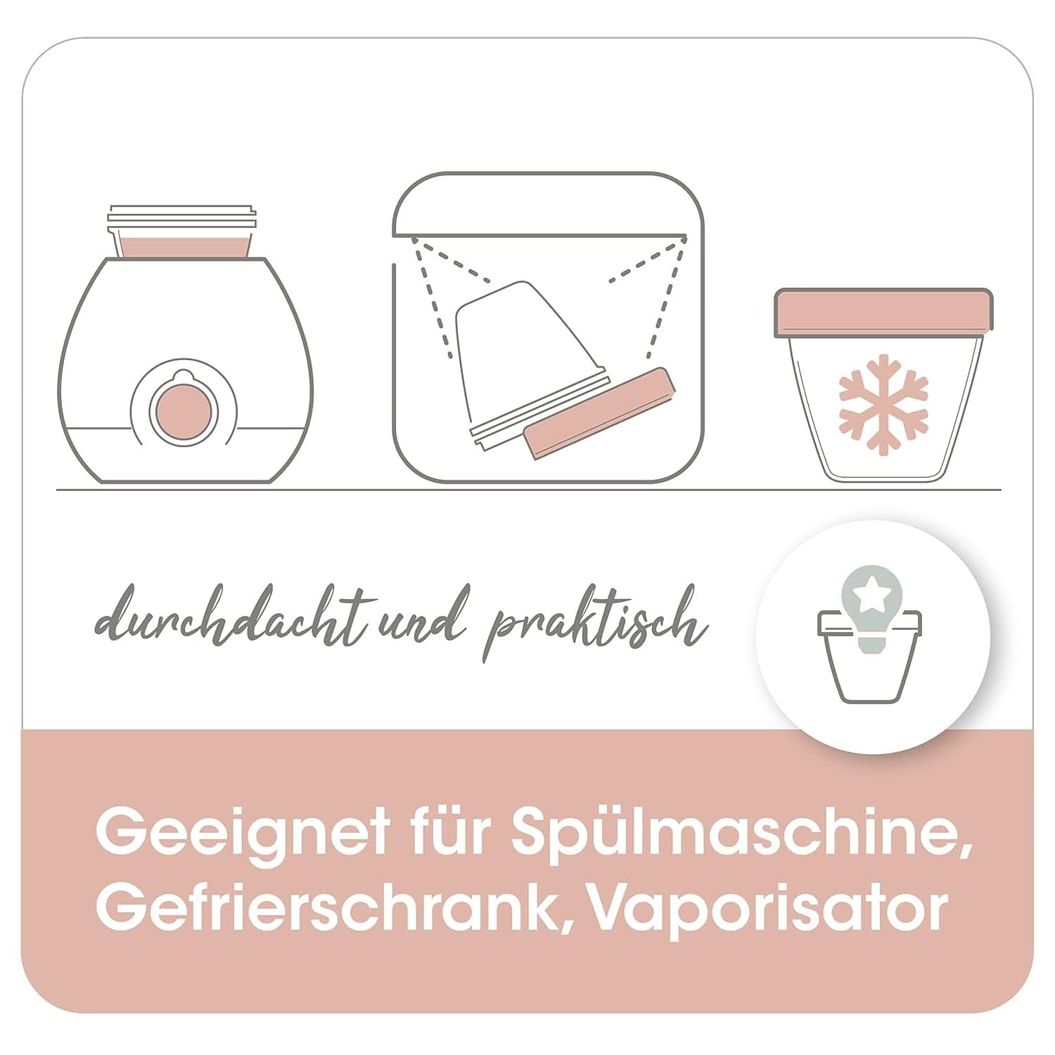 Moedermelkcontainers NIP First Moments 150 ml, 4 stuks: stapelbaar en lekvrij Accessoires Voeding en Borstvoeding Bebe Naty Shop