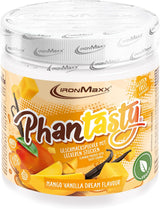 Ironmaxx Phantasty - Romige perzik 250G dosis | Veganistische Geschmackspulver Mit Echten Frucht- Oder Nussstückchen | Perfekter Zuckerersatz Zoetstoffen Naty Shop 250 G (1Er-verpakking) Mango Vanilla Dream