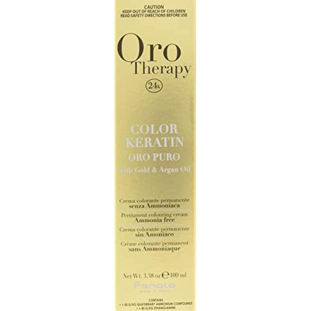 Fanola Oro Therapy Color Keratin 5.0 100ml Haarverf Naty Shop 7.34 Verguld blond