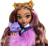 Monster High Clawdeen Wolf-pop met Crescent Dog en accessoires zoals rugzak, kalender, snacks en meer, HRP65 Naty Shop Dolls