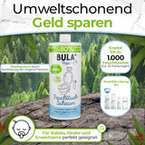 BULA® Popo navulfles (750 ml) ENKEL OM onze 150 ml en 50 ml flessen bij te vullen! | Vervangt tot 1.000 doekjes! | Met ingrediënten van natuurlijke oorsprong
