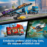 LEGO City dubbeldekkerbus, dubbeldekker speelgoedbus, voertuigset voor meisjes en jongens vanaf 7 jaar, bevat 5 figuren, waaronder een baby in een kinderwagen 60407 Bouwsets Besuche den LEGO-Store