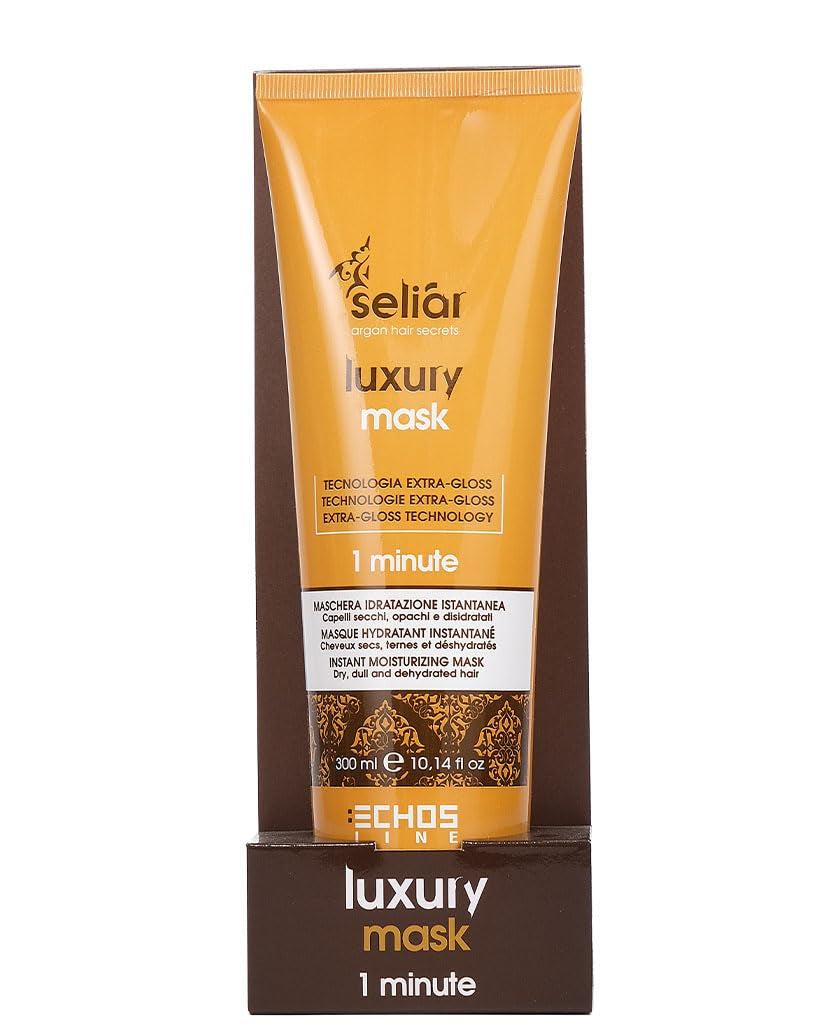 ECHOSLINE Seliar Luxe Instant Hydraterend Masker voor droog en uitgedroogd haar 300 ml Haarmasker Naty Shop