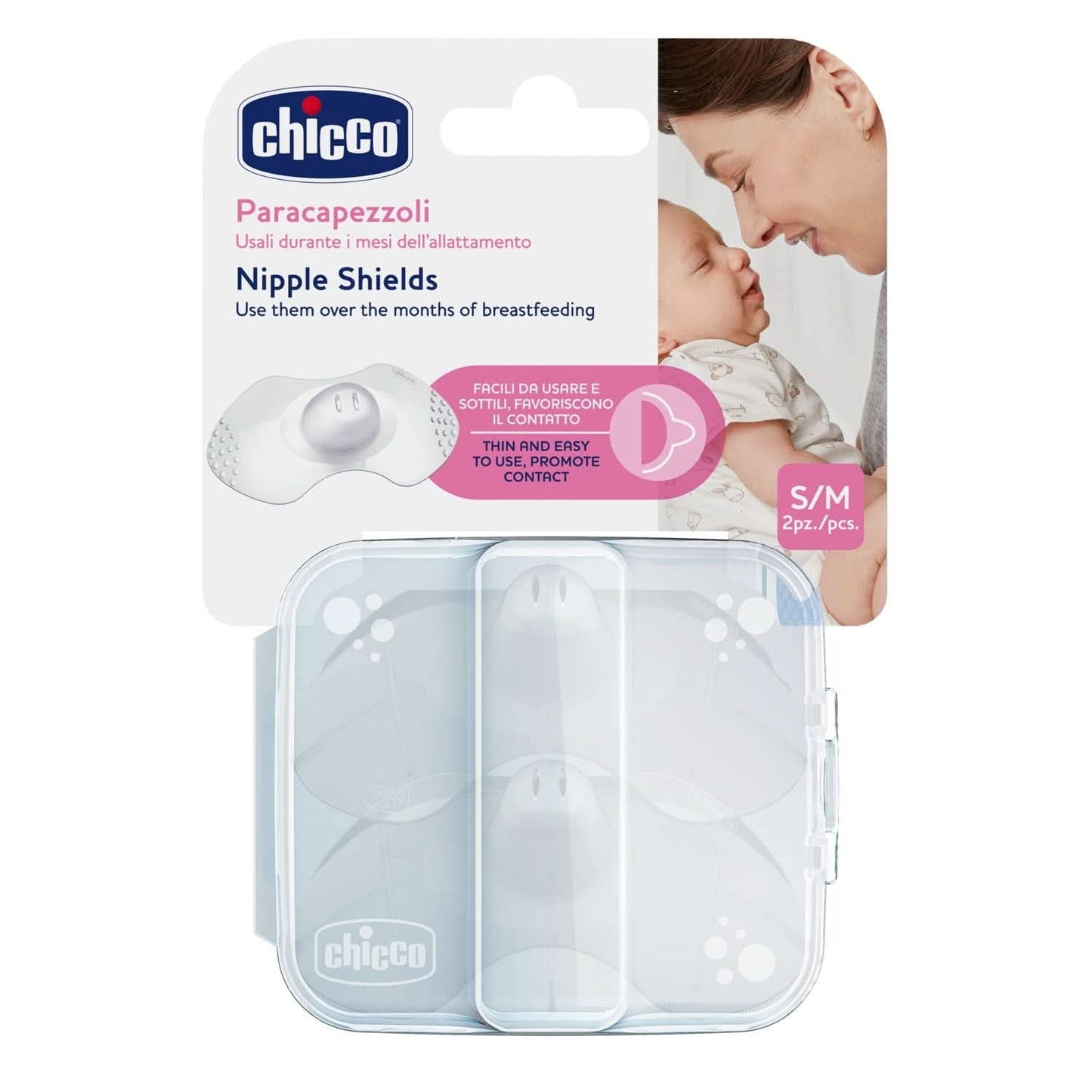 Chicco Skintoskin tepelbeschermer, siliconen, transparant, 6 stuks Voedings- en borstvoedingsaccessoires Bebe Naty Shop