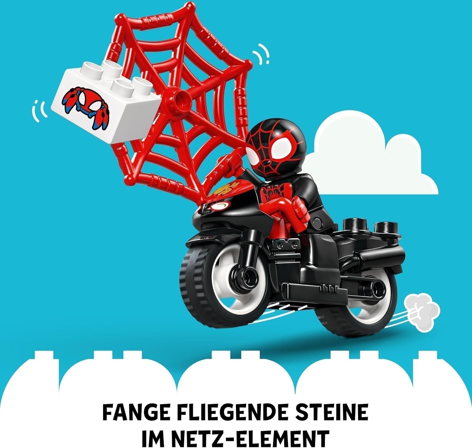 LEGO DUPLO Marvel Spins Motoravontuur, Fantasy Speelset voor de tv-serie Spidey en zijn supervrienden, educatief speelgoed om te bouwen en om te bouwen voor kinderen vanaf 2 jaar en ouder 10424 Bouwsets Besuche den LEGO-Store