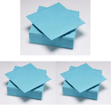 50 servetten, wattenschijfje, 33 x 33 cm, 2-laags, turkoois, FSC-cellulose, 33 x 33 cm (pak van 3)