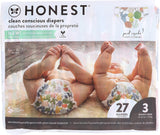– Milieuvriendelijke en hoogwaardige wegwerpluiers, Panda's, maat 3 (7,3–12,7 kg), 27 stuks