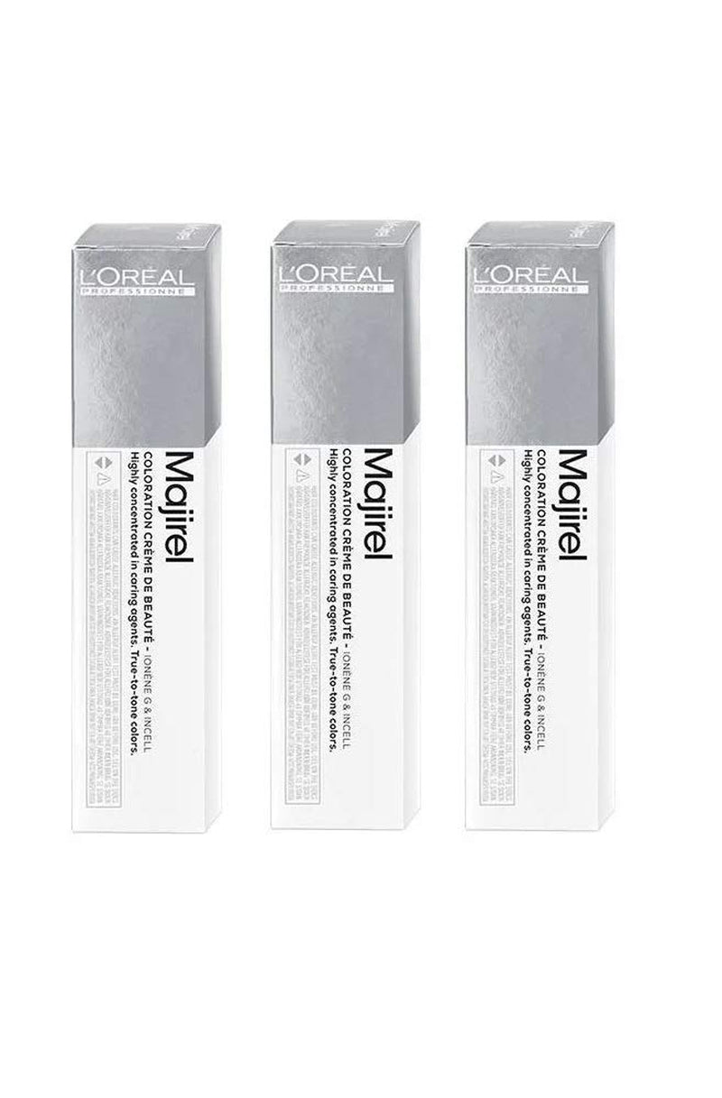 3x Loreal Majirel 7.0 Intensieve kleuring voor middenblond haar - 50ml Haarverf Naty Shop Standaard titel