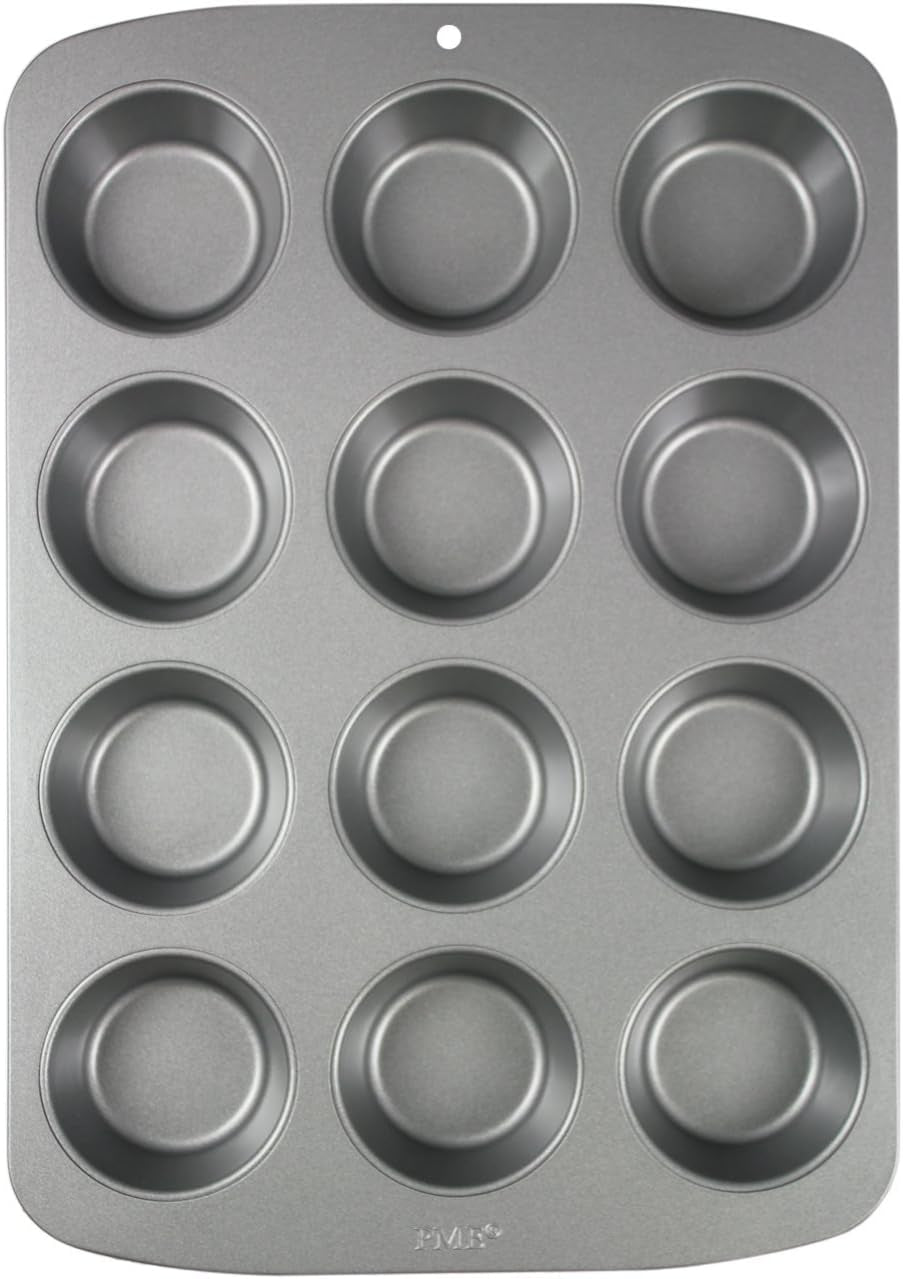 CSB111 Antihaftbeschichtete Mini-Muffinform Mit 24 Löchern Aus Karbonstahl, Edelstahl, Zilver, 39,4 X 24,6 X 2,1 Cm Vormen en bakplaten voor het bakken Naty Shop 37.299999999999997 X 26,1 X 3,1 Cm Einzeln