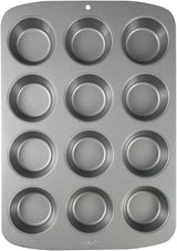 CSB111 Antihaftbeschichtete Mini-Muffinform Mit 24 Löchern Aus Karbonstahl, Edelstahl, Zilver, 39,4 X 24,6 X 2,1 Cm Vormen en bakplaten voor het bakken Naty Shop 37.299999999999997 X 26,1 X 3,1 Cm Einzeln