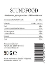 Gevriesdroogde blauwe bessen, heel uit Duitsland Oogst 2023, 50 gram Gedroogde producten Naty Shop