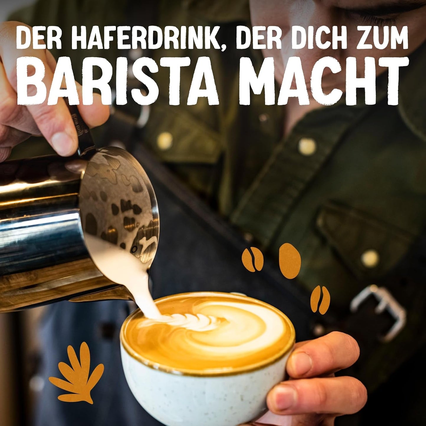 Alpro Barista Haferdrink – Zum Aufschäumen – Vegan en melkvrij – Van Natur aus lactosevrij – Rijk aan ballaststoffen, calcium en vitamines – 8 x 1 L – Haltbar