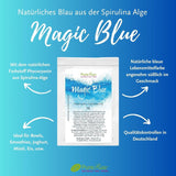 Magic Blue Spirulina Natuurlijke Voedselkleurstof Poeder Blauw (Rauw Veganistisch) Donkerblauw tot Licht Pastelblauw - Phycocyanine Algen Poeder Voedselkleuring - Natuurlijke Voedselkleuring | Pureraw 5G