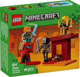 LEGO Minecraft Lava Duel of the Deep, speelgoed voor videogamefans, fort met minifiguren waaronder Alex, Skeleton Wither, Lohe en Strider, cadeau voor meisjes en jongens vanaf 6 jaar 21266 Bouwsets Beuche in LEGO-Store