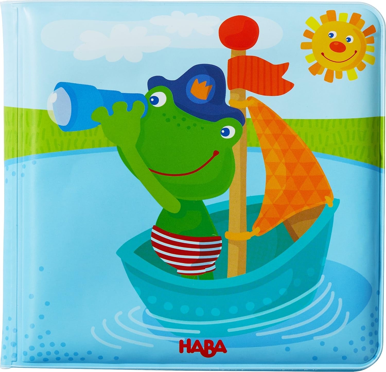 HABA 302634 Kapitein Kikker 2 badboek, speelgoed voor peuters Babyspeelgoed Naty Shop