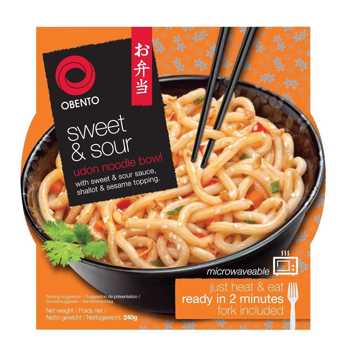 Zoetzure Udon-kom, magnetronmaaltijd, 240 g