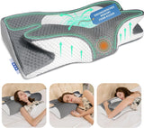 IDEA Kussen Memory Foam Kussen, Ergonomisch Kussen Orthopedisch Kussen Nekpijn, Slaapkussen voor Zijrug- en Buikpijn, Nekkussen Anti Snurken Kussen voor Volwassenen Cervicale Orthopedische Kussens Naty Shop Standaard Titel