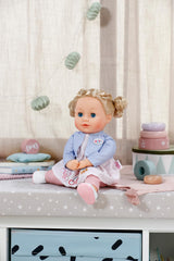 BABY born Sophia Rose - zachte pop van 36 cm - Pop met hoogwaardig blond haar en slaperige ogen - Geschikt voor kinderen vanaf 1 jaar