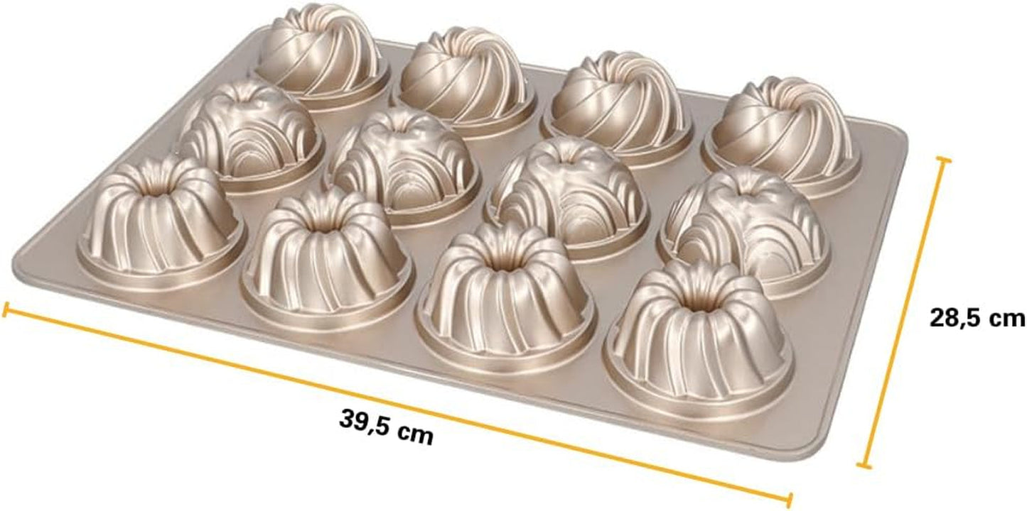 Birkmann, Contoura, Gugelhupfblech Violet, Backform Aus Aluguss, Mit Antihaftbeschichtung Und Rezept, 887077 Bakvormen en bakplaten Naty Shop