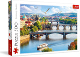 Trefl, Puzzel, Praag, Tsjechië, 500 stukjes, Premium kwaliteit, Voor volwassenen en kinderen vanaf 10 jaar Puzzel Naty Shop Veelkleurig