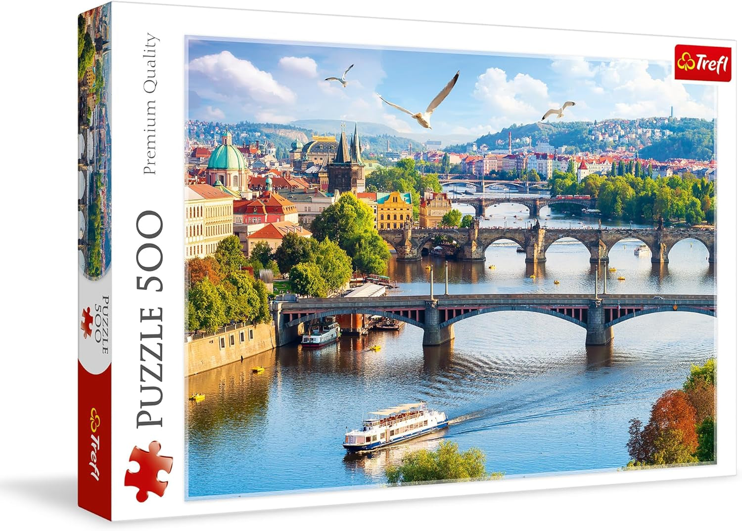 Trefl, Puzzel, Praag, Tsjechië, 500 stukjes, Premium kwaliteit, Voor volwassenen en kinderen vanaf 10 jaar Puzzel Naty Shop Veelkleurig