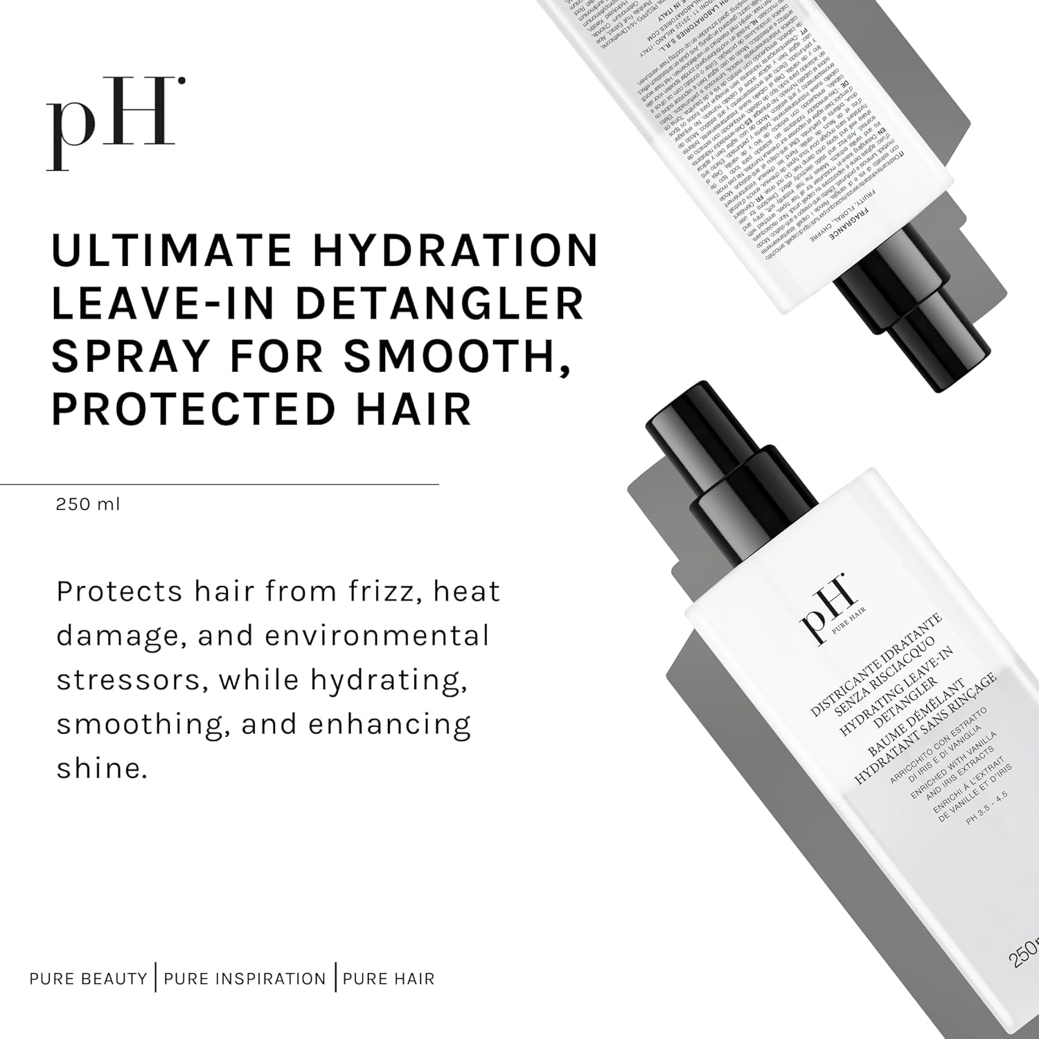 Ontwarrende haarproducten zonder spoelen met hydraterende pH 250 ml Ontwarrende haarproducten Naty Shop