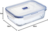 Pure Box Actieve Rechthoekige Hermetico Containers - 197cl Bicolor Voedselbewaardozen Naty Shop