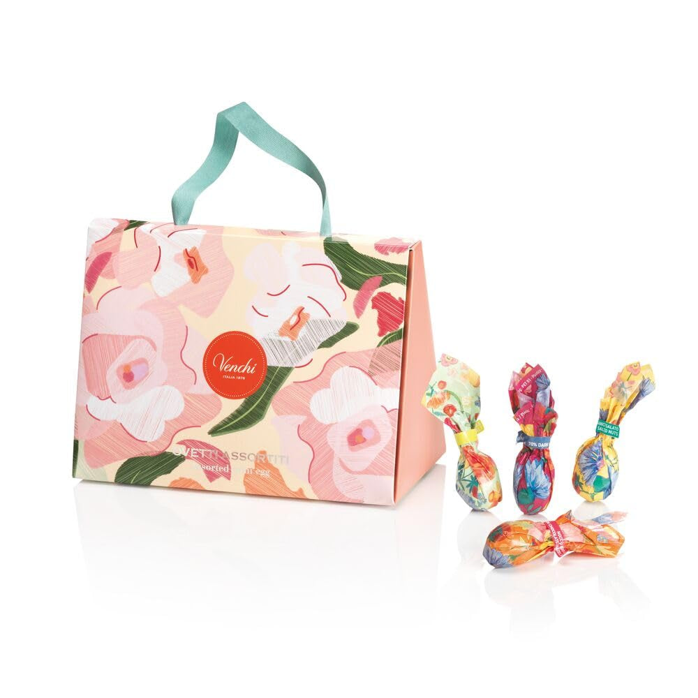 Geschenkdoos met ovetti di cioccolato collectie Camelia 200 g