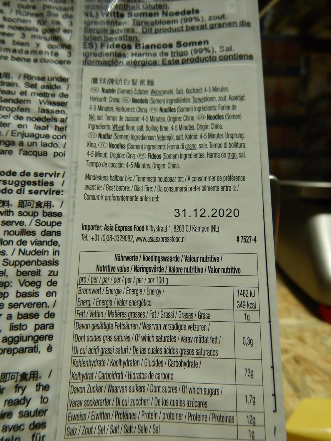 - Droge Somen-noedels (1 x 400 g)
