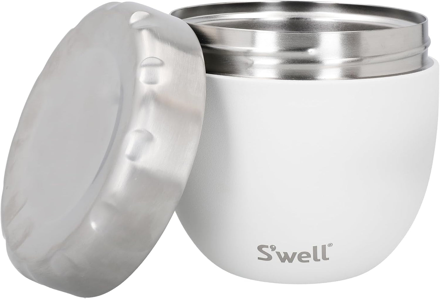 Eats 2-in-1 voerbak met schroefdeksel, 636 ml, maansteen, drievoudig geïsoleerd voedselglas, lekvrij tot 11 uur koud/7 uur warm op reis Voedselbewaardozen Naty Shop