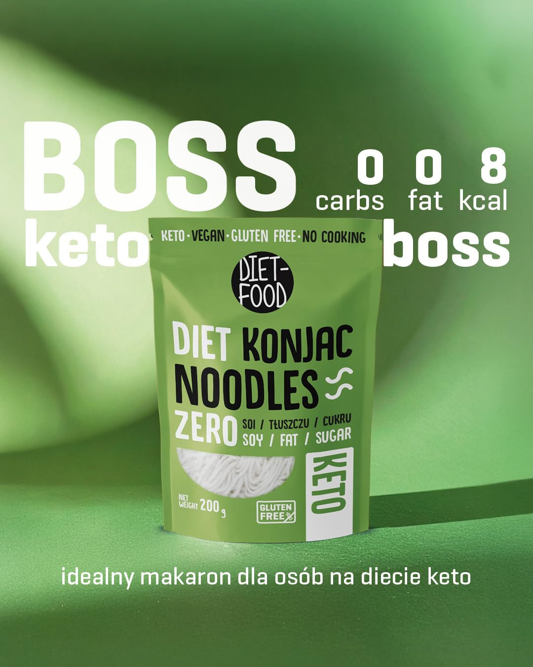 Dieet Shirataki-noedels | Koolhydraatarme Konjac-noedels | 200 gram veganistisch caloriearm vetvrij sojavrij glutenvrij wateroplosbare dieetnoedels