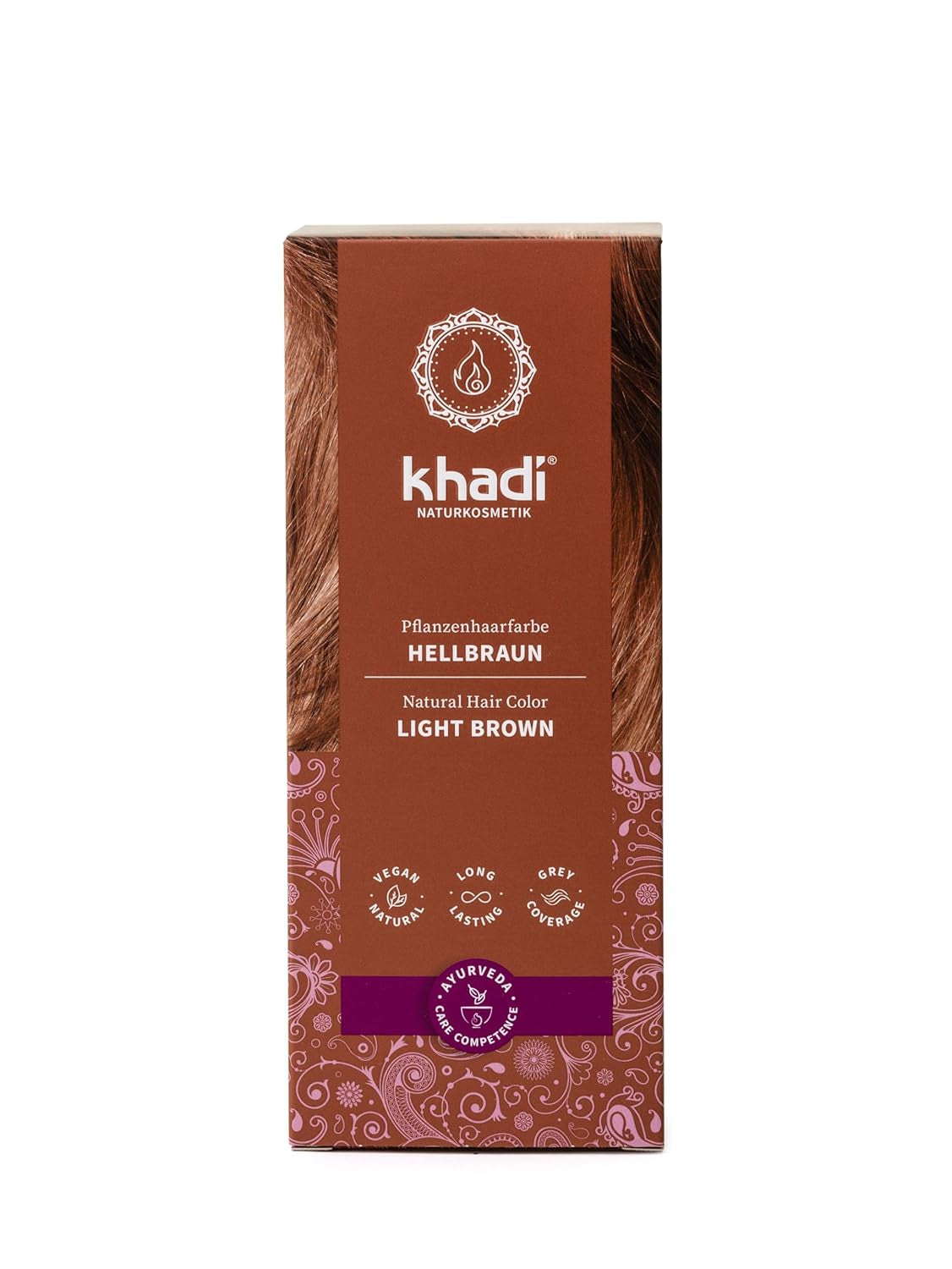 khadi GOLDBRAUN Kruidenhaarkleur Helder amber tot zacht en glanzend goudbruin Haarkleur 100% natuurlijke kruidenhaarkleur Natuurlijke en veganistische gecertificeerde natuurlijke cosmetica 100 g Naty Shop Haarverf Lichtbruin 100 G (1 pakket) Enkel