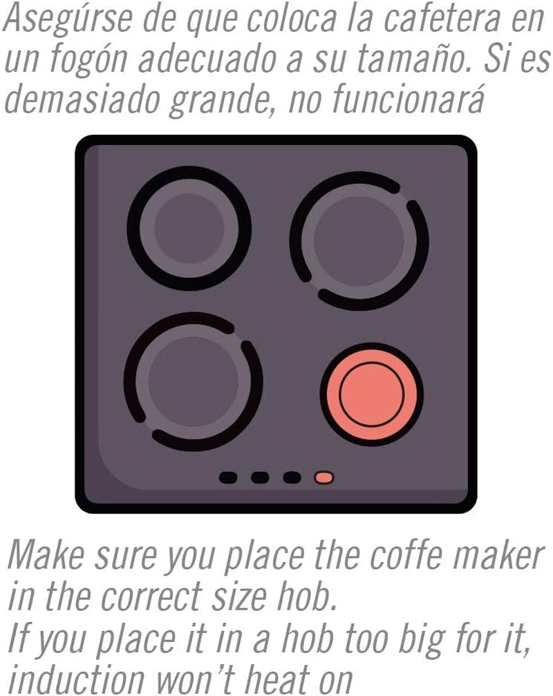 NERTHUS FIH 833 Inductie-espressomachine voor 3 kopjes Klassieke Italiaanse espressomachine