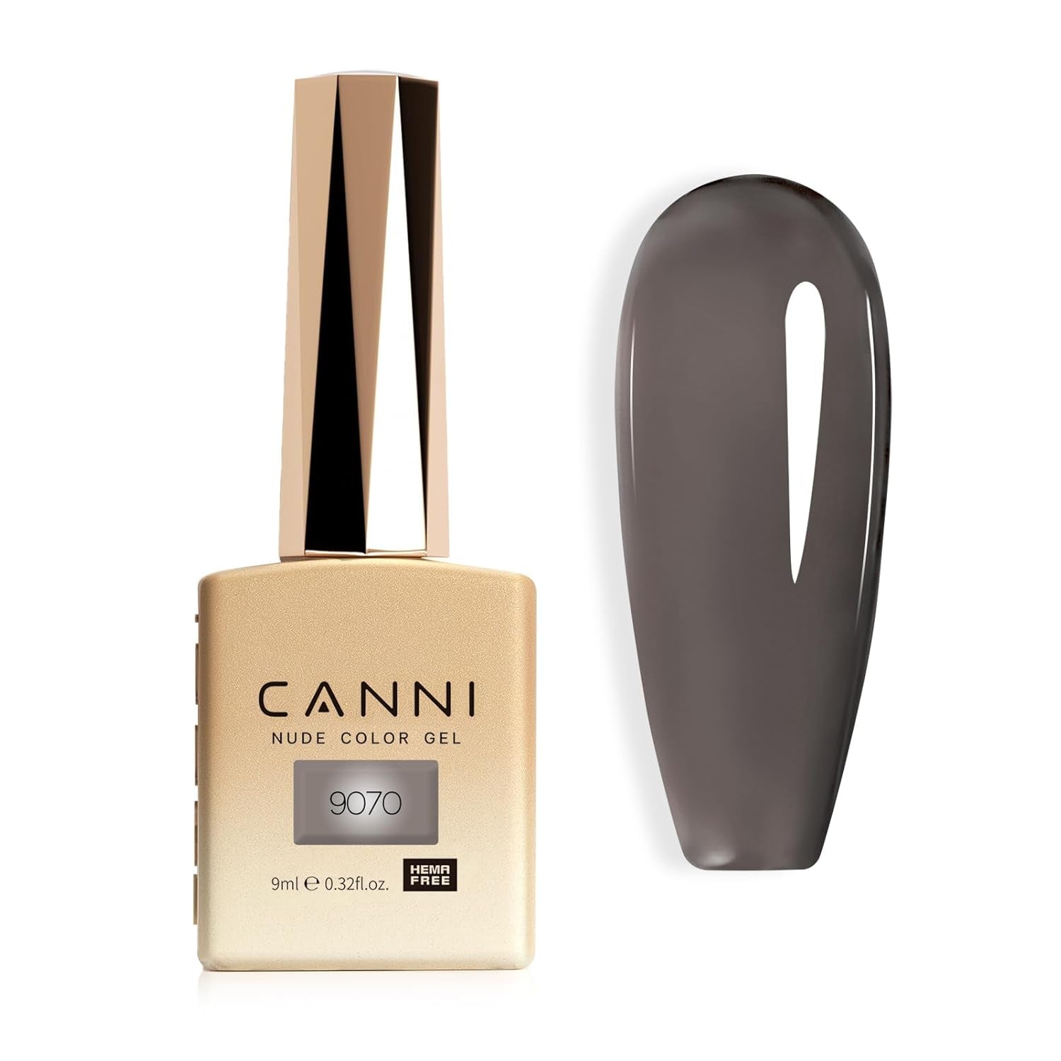 CANNI gel nagellak, semi-permanent, donkerpaars, nagellak, UV-gel, losweken, manicure