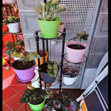 20 cm grote plastic bloempotten met schotels, witte zelfwatergevende bloempotten met schotels, plastic zaailingpotten, verdikte potten voor binnen- en buitenbeplanting (6 stuks)