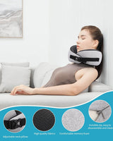 Vliegtuig nekkussen, traagschuim reiskussen, nekkussen voor volwassenen, verstelbaar wasbaar vliegtuigkussen, ergonomisch reiskussen (grijs) Cervicale orthopedische kussens Naty Shop