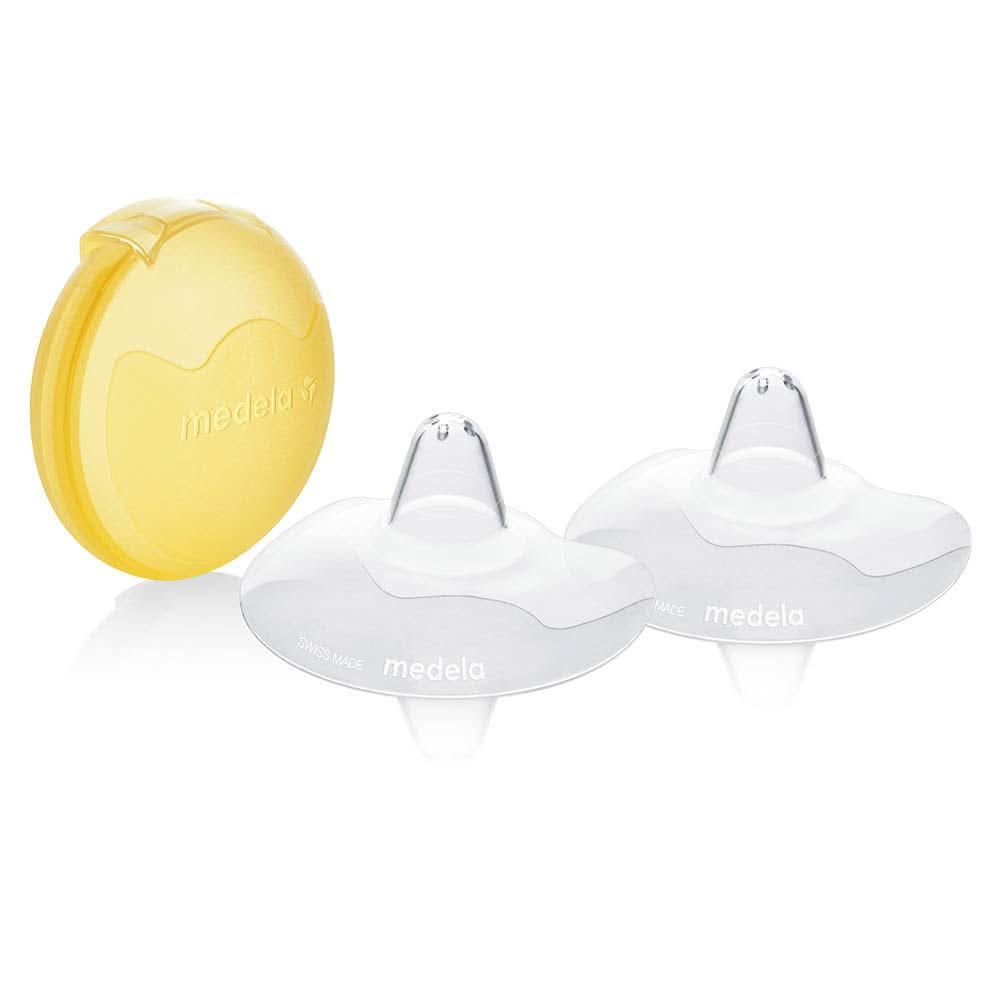 Medela Contact Brusthütchen – Bpa-vrij – Aus Ultradünnem, Weichem Silikon – Inclusief 2 Brusthütchen en Etui – 20 mm, medium Accessoires Voeding en borstvoeding Baby Naty Shop M