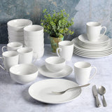Zen Buffet porseleinen serviesset, servies voor 6 (30 stuks), wit (kopjes)